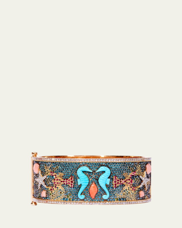 Mates for Life Seahorse Cuff Bracelet